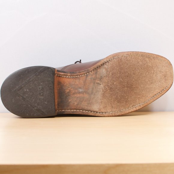 [SOLD] Allen Edmonds Men's Shoe 🇺🇸 Byron Cap-toe Oxford 8.5D Brown GUC - Picture 8 of 9